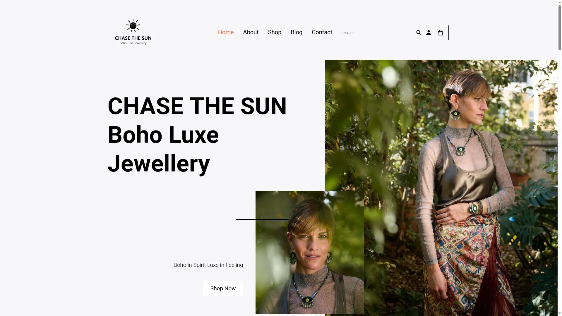 Chase The Sun — E-Commerce / Jewellery